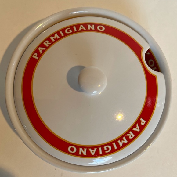 Pottery Barn Parmigiano Cheese Serving Bowl with Lid - Picture 7 of 8